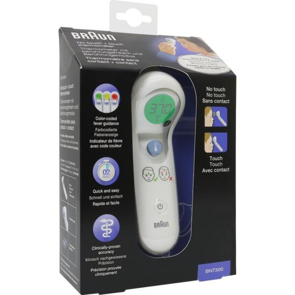 Braun NO Touch+touch Stirnthermometer, 1 St.