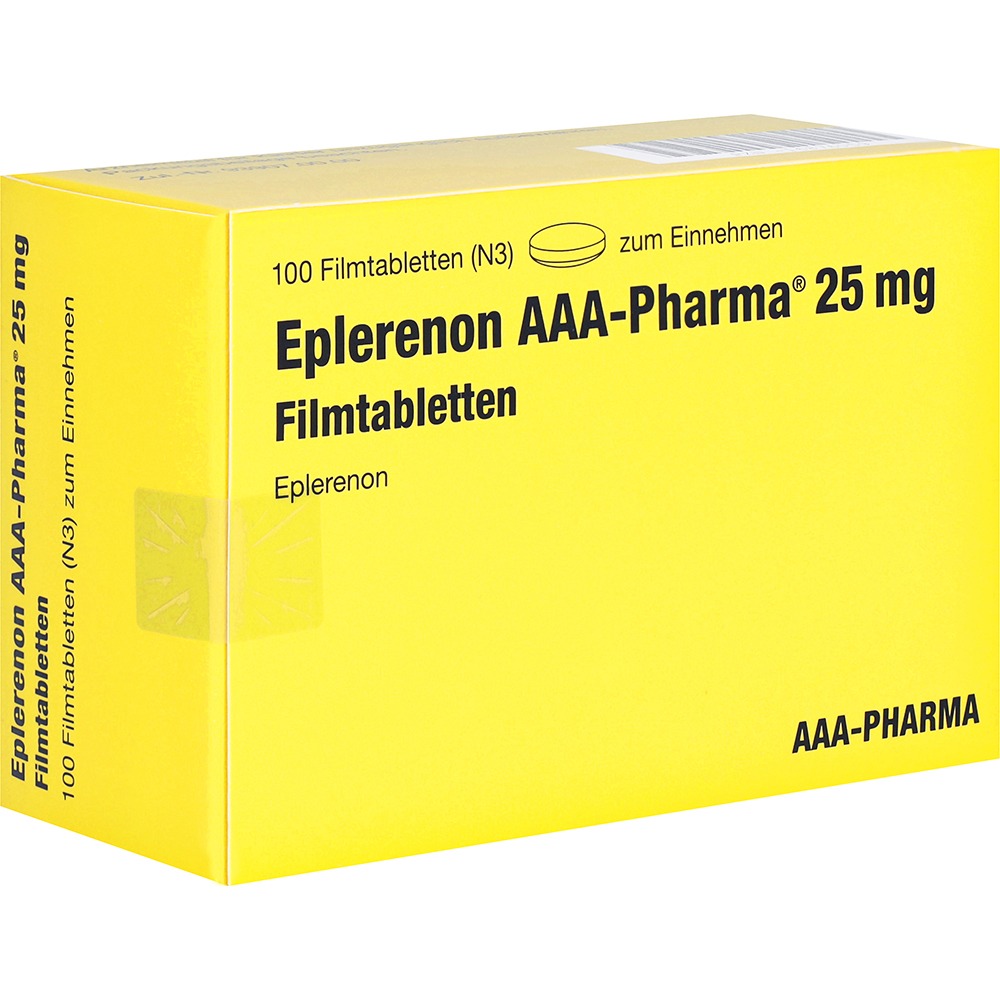 Eplerenon Aaa-pharma 25 mg Filmtabletten, 100 St.