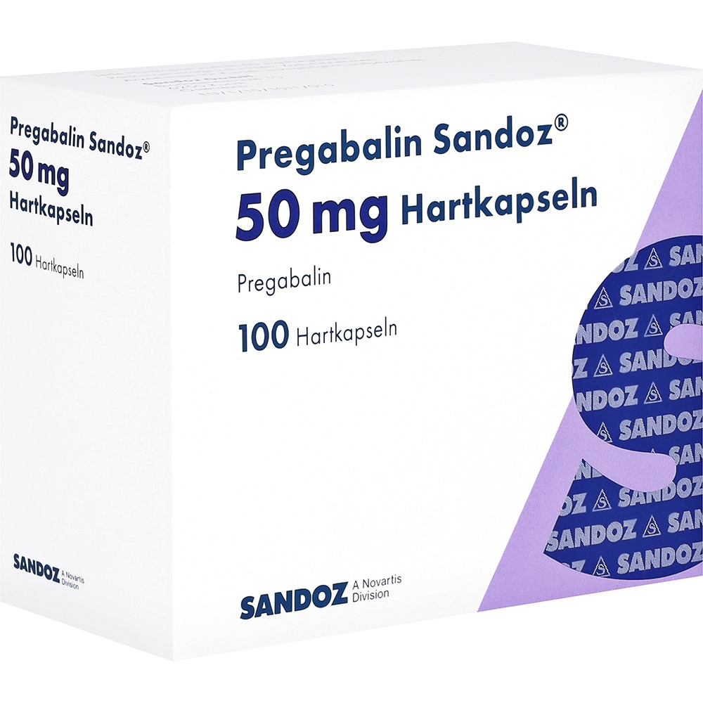Pregabalin Sandoz 50 mg Hartkapseln, 100 St.