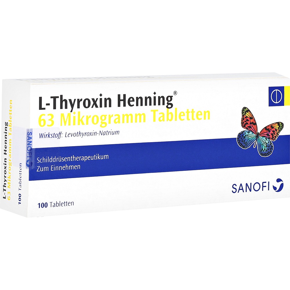 L-thyroxin Henning 63 µg Tabletten, 100 St.