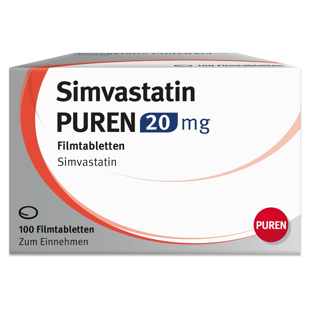 Simvastatin Puren 20 mg Filmtabletten, 100 St.
