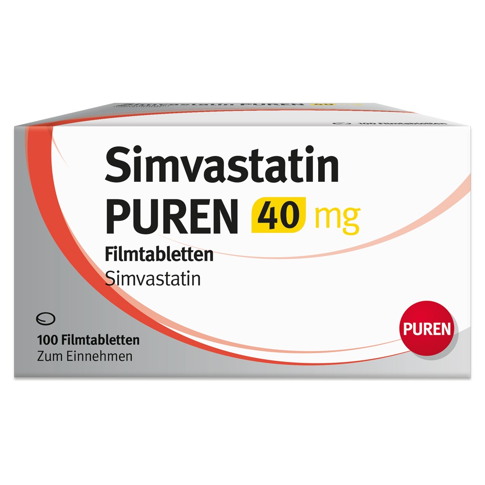 Simvastatin Puren 40 mg Filmtabletten, 100 St.