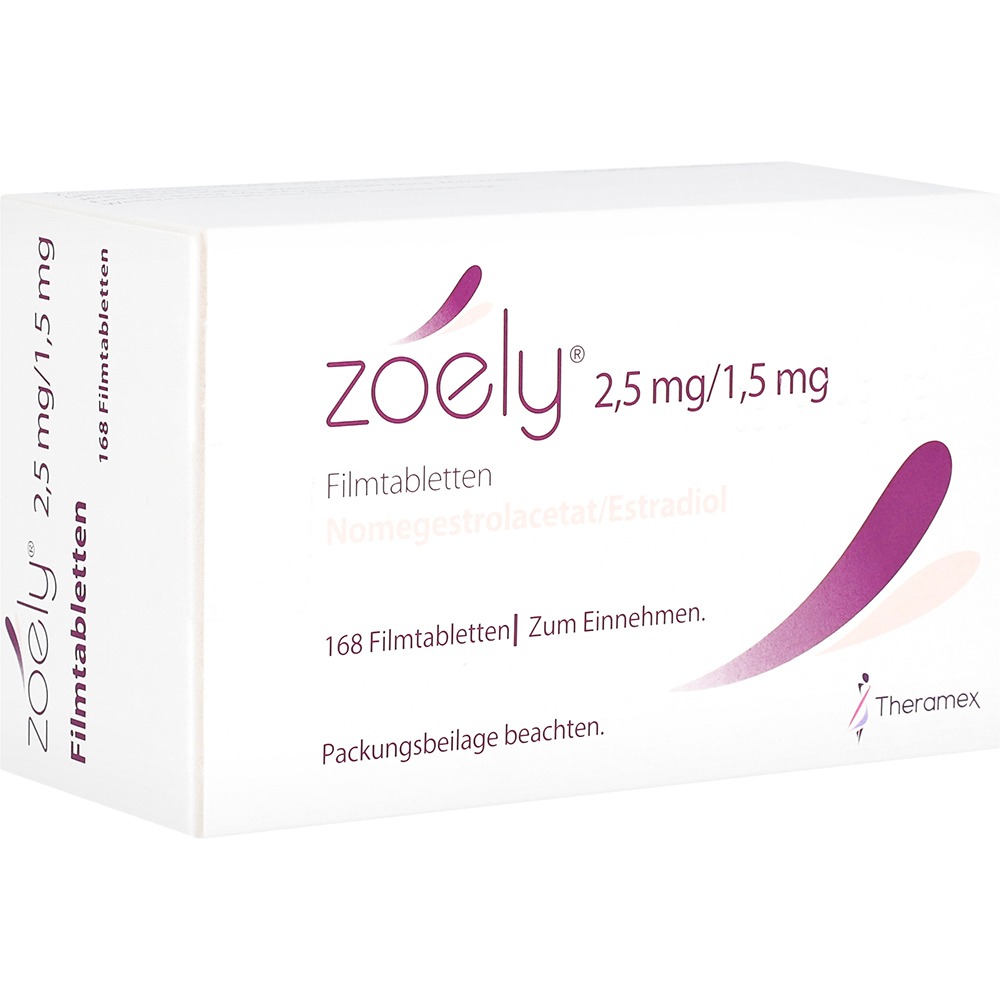 Zoely 2,5 Mg/1,5 mg Filmtabletten, 168 St.