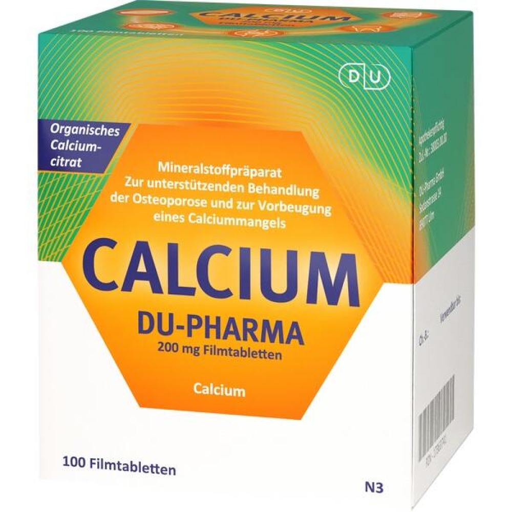 Calcium Du-pharma 200 mg Filmtabletten, 100 St.
