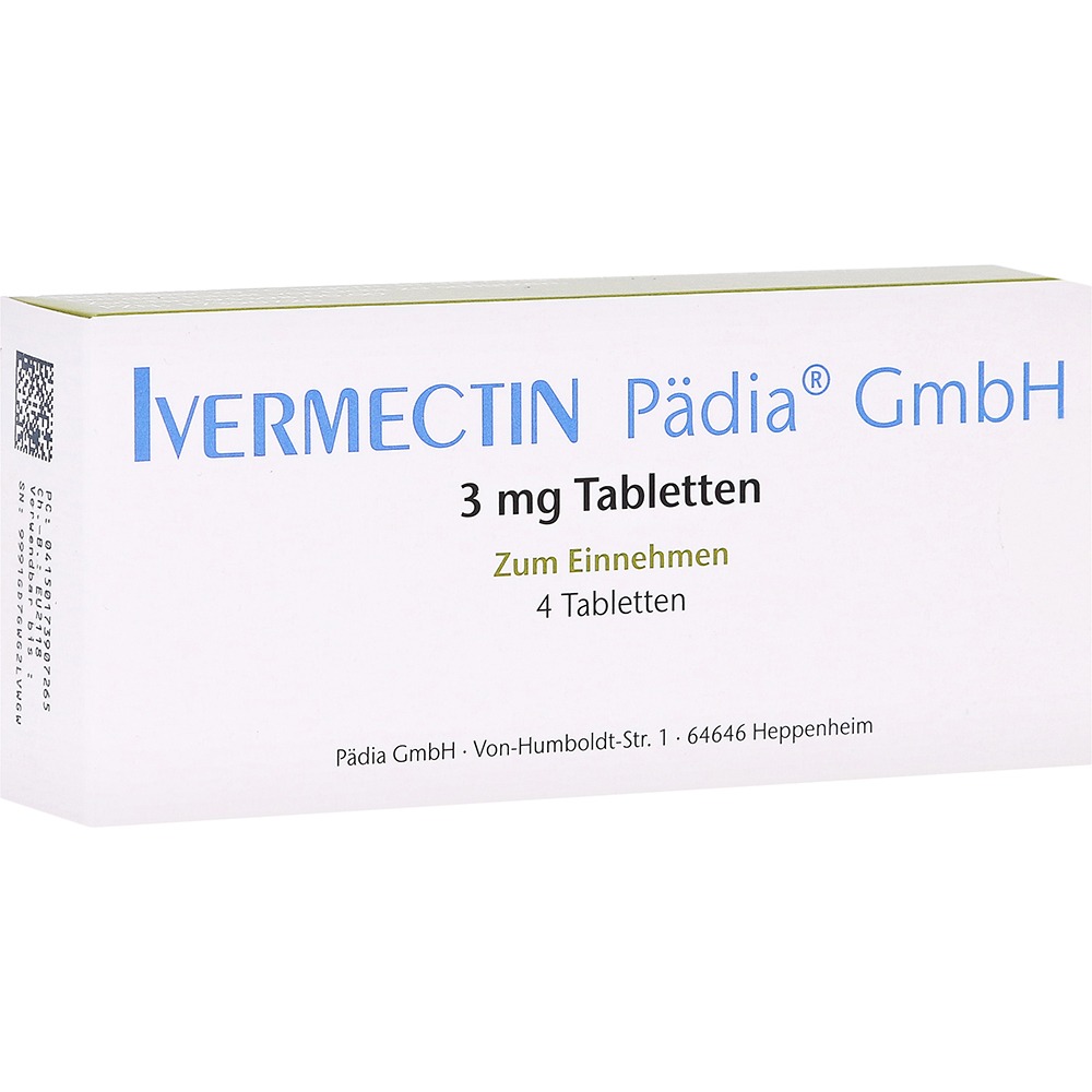 Ivermectin Pädia GmbH 3 mg Tabletten, 4 St.