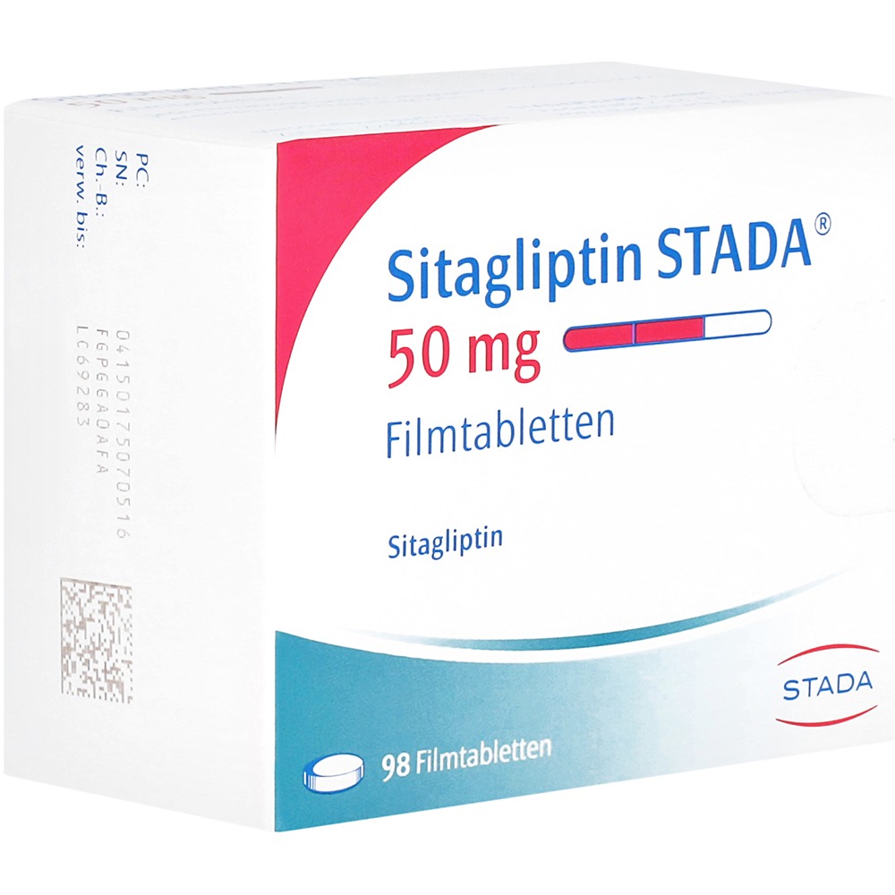 Sitagliptin Stada 50 mg Filmtabletten, 98 St.