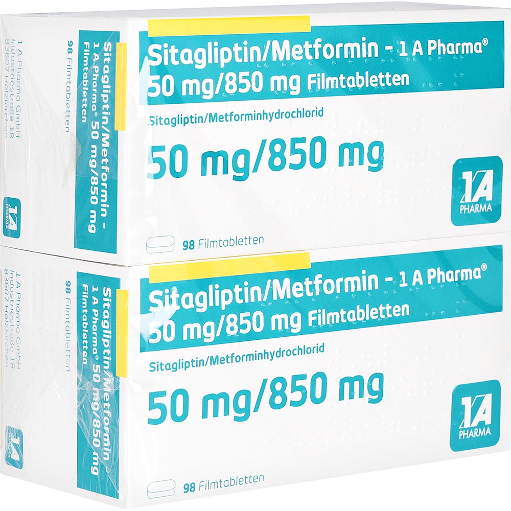 Sitagliptin/metformin-1a Pharma 50 mg/85, 196 St.