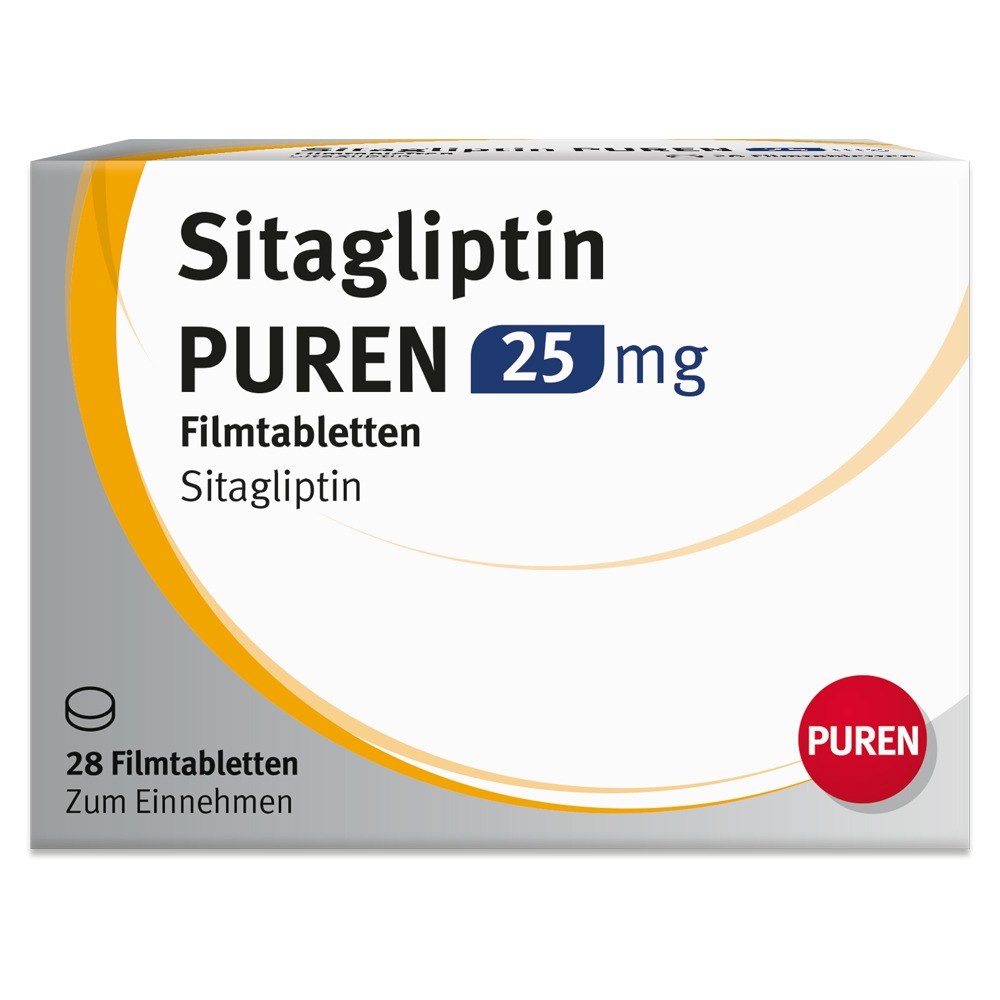 Sitagliptin Puren 25 mg Filmtabletten, 28 St.