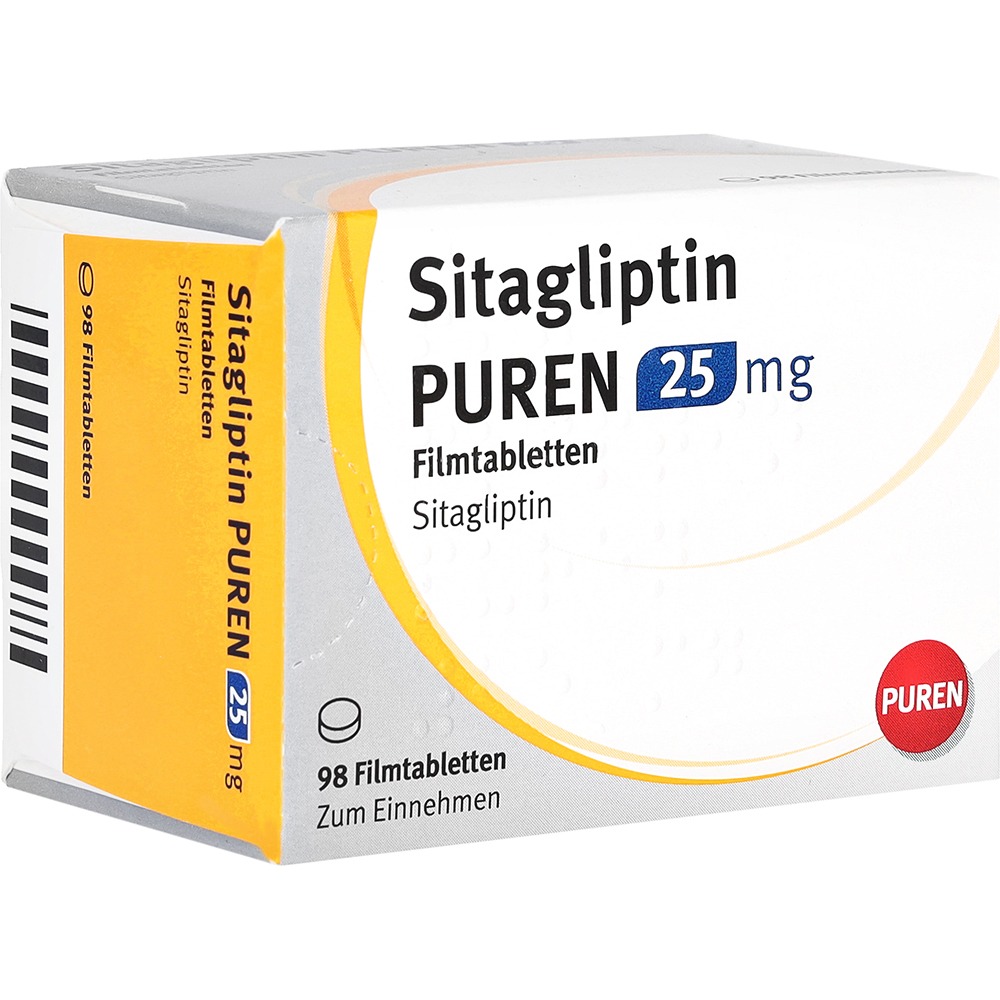 Sitagliptin Puren 25 mg Filmtabletten, 98 St.