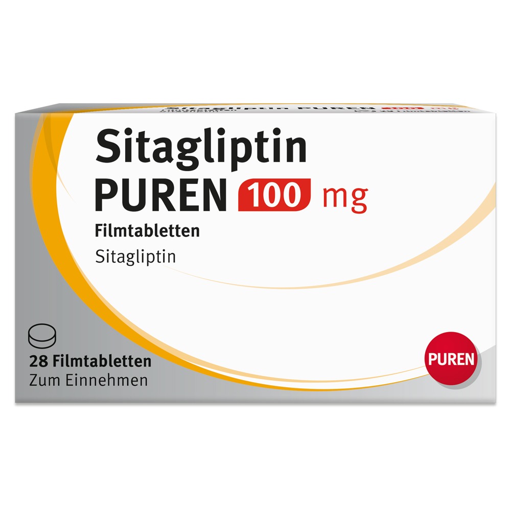 Sitagliptin Puren 100 mg Filmtabletten, 28 St.