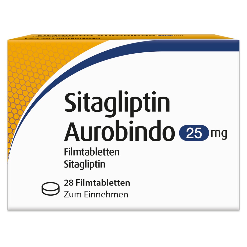 Sitagliptin Aurobindo 25 mg Filmtablette, 28 St.