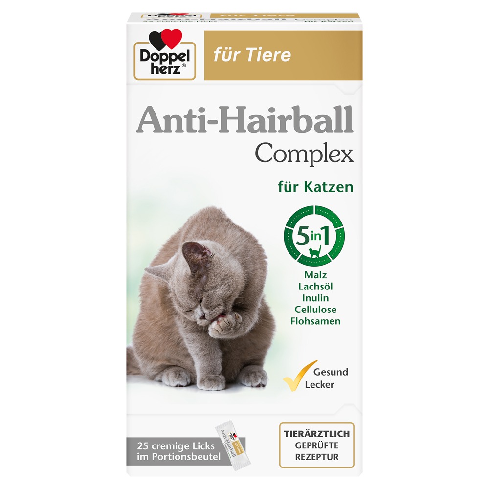 Doppelherz für Tiere Anti-Hairball Compl, 25 x 10 g