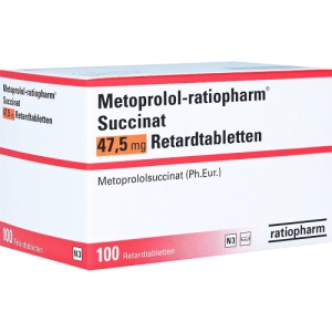 Abbildung: Metoprolol-ratiopharm Succinat 47,5 mg R, 100 St.