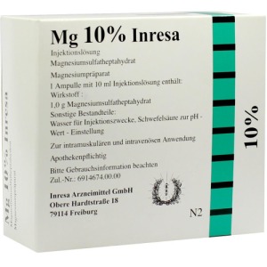 Abbildung: MG 10% Inresa Injektionslösung, 10 x 10 ml
