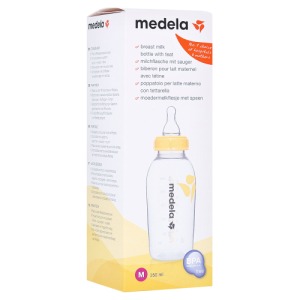 Abbildung: Medela Milchflasche 250 ml Sauger Gr.M, 1 St.
