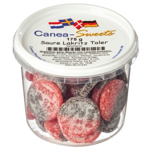 Abbildung: Saure Lakritz Taler Canea-Sweets, 175 g