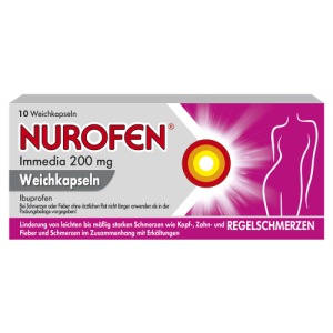 Abbildung: Nurofen Immedia 200 mg Weichkapseln, 10 St.
