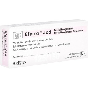 Eferox Jod 125 µg/150 µg Tabletten, 100 St.