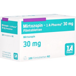 Mirtazapin-1a Pharma 30 mg Filmtabletten, 100 St.