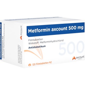 Metformin Axcount 500 mg Filmtabletten, 120 St.