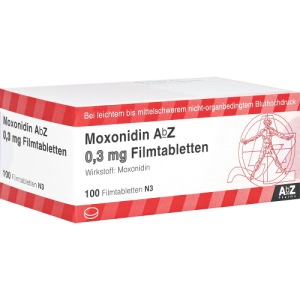 Moxonidin AbZ 0,3 mg Filmtabletten, 100 St.