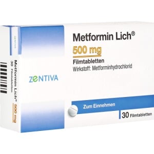 Metformin Lich 500 mg Filmtabletten, 30 St.