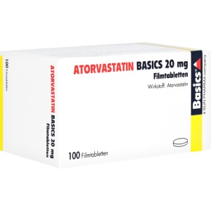 Atorvastatin Basics 20 mg Filmtabletten, 100 St.