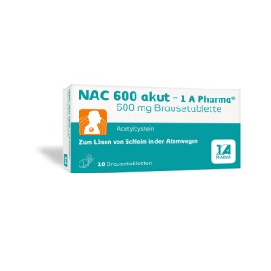 Abbildung: NAC 600 Akut-1a Pharma Brausetabletten, 10 St.