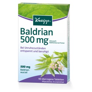 Abbildung: Kneipp Baldrian 500 mg - Baldrianwurzel-Pulver, 90 St.