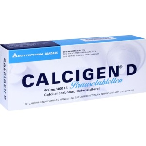 Calcigen D 600 mg/400 I.E. Brausetabletten, 40 St.