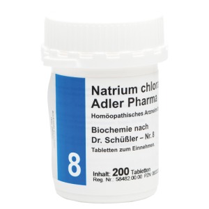 Abbildung: Biochemie Adler 8 Natrium chloratum D 6, 200 St.