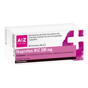 Abbildung: Ibuprofen AbZ 200 mg Filmtabletten, 50 St.