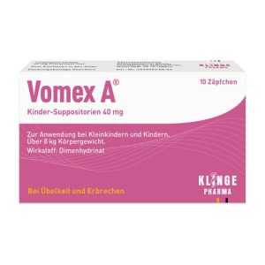 Abbildung: Vomex A Kinder Suppositorien, 10 St.