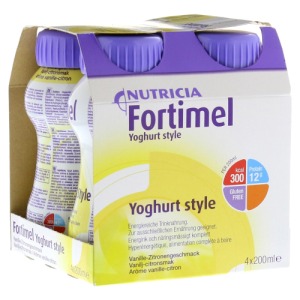 Abbildung: Fortimel Yoghurt Style Vanille Zitronege, 4 x 200 ml
