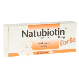 Abbildung: Natubiotin 10 mg forte Tabletten, 20 St.