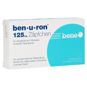 Abbildung: Ben-u-ron 125 mg Säuglings-Suppositorien, 10 St.