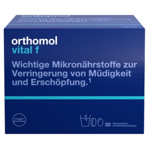 Abbildung: orthomol vital f 30 Granulat/Tablette/Kapsel Orange, 1 St.