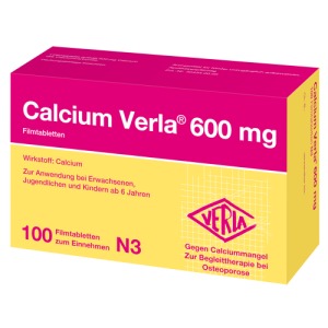 Abbildung: Calcium Verla 600 mg Filmtabletten, 100 St.