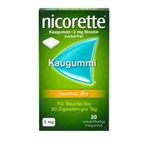 Abbildung: nicorette Kaugummi 2 mg freshfruit, 30 St.