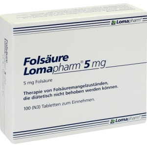 Abbildung: Folsäure Lomapharm 5 mg Tabletten, 100 St.