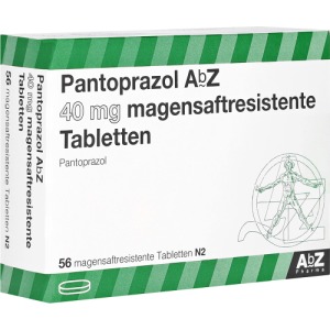Abbildung: Pantoprazol AbZ 40 mg magensaftres.Table, 56 St.