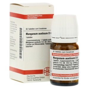 Abbildung: Manganum Aceticum D 6 Tabletten, 80 St.