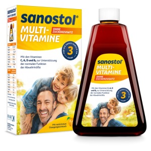 Abbildung: Sanostol ohne Zuckerzusatz Saft 460 ml, 460 ml