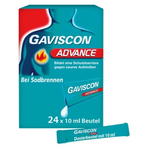 Abbildung: Gaviscon Advance Pfefferminz Suspension bei Sodbrennen, 24 x 10 ml