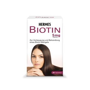 Abbildung: Biotin Hermes 5 mg Tabletten, 30 St.