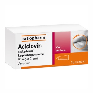 Abbildung: Aciclovir ratiopharm Lippenherpescreme, 2 g