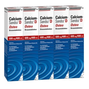Abbildung: Calcium Sandoz D Osteo 600 mg/400 I.E., 100 St.