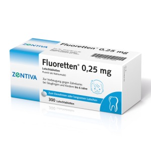 Abbildung: Fluoretten 0,25 mg Tabletten, 300 St.