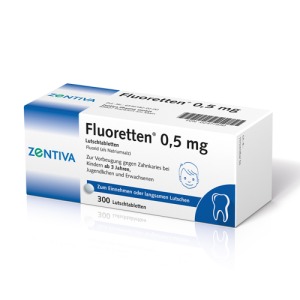 Abbildung: Fluoretten 0,5 mg Tabletten, 300 St.