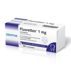 Abbildung: Fluoretten 1,0 mg Tabletten, 300 St.